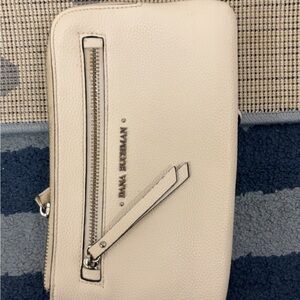 Dana Buchman Ivory Wristlet with Zipper Accent